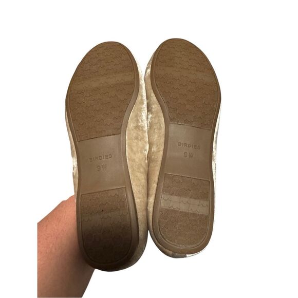 Birdies Velvet Flats in Neutral Beige - Picture 6 of 6
